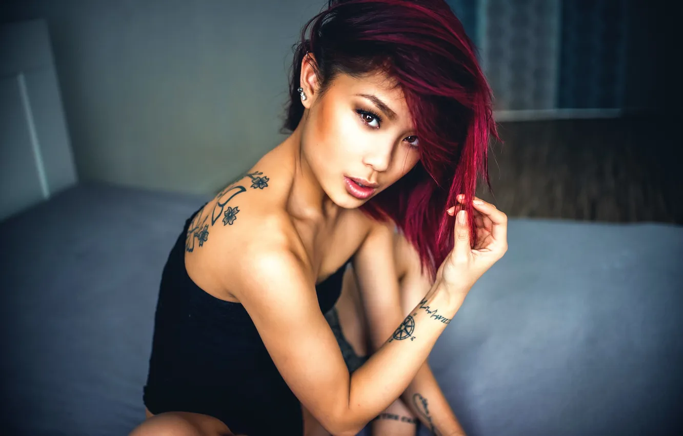 Photo wallpaper makeup, tattoo, Yen, Miro Hofmann