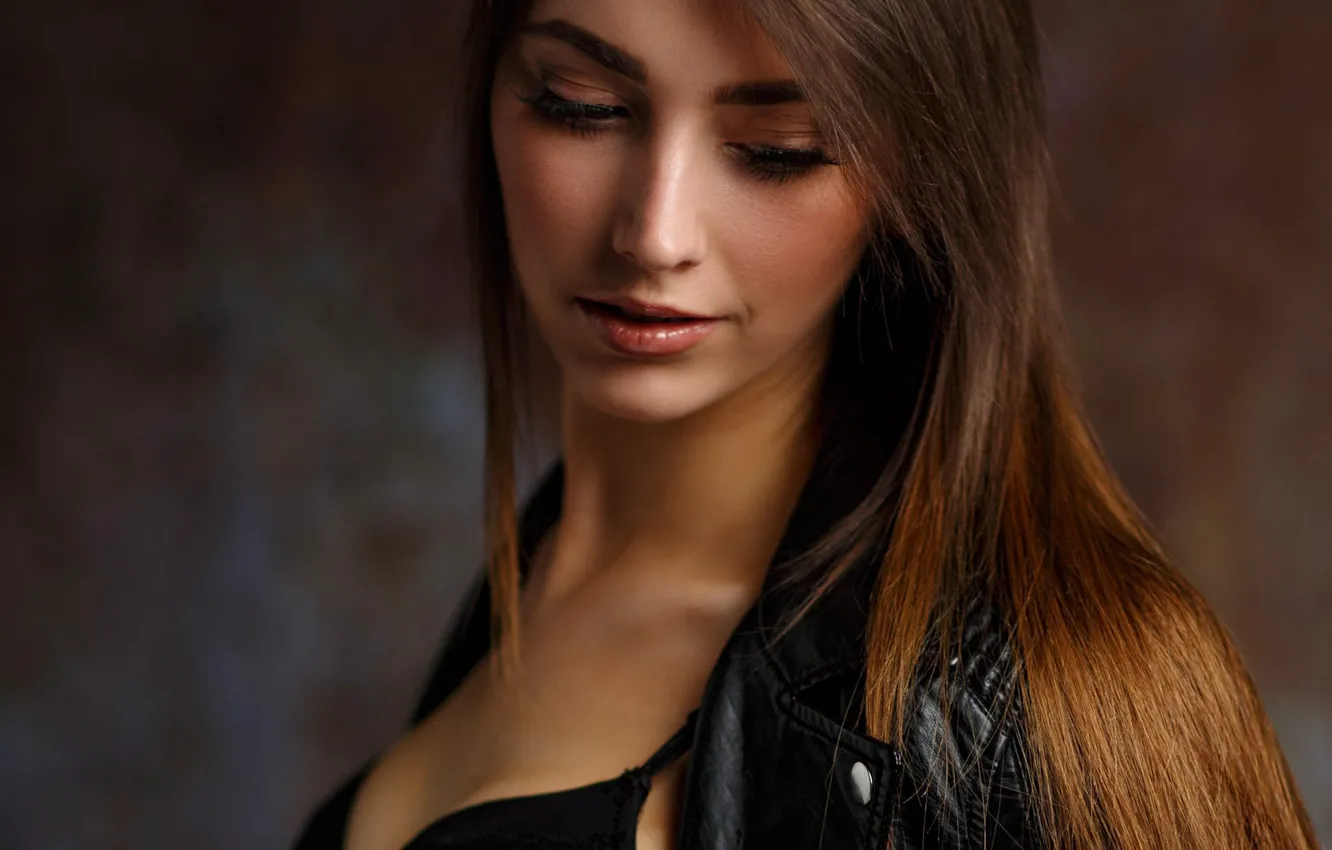 Photo wallpaper girl, face, background, hair, EIKONAS, Cute White