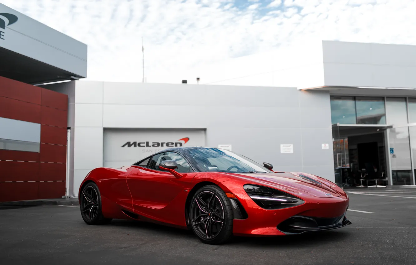 Photo wallpaper Red, mclaren, Memphis, 720s