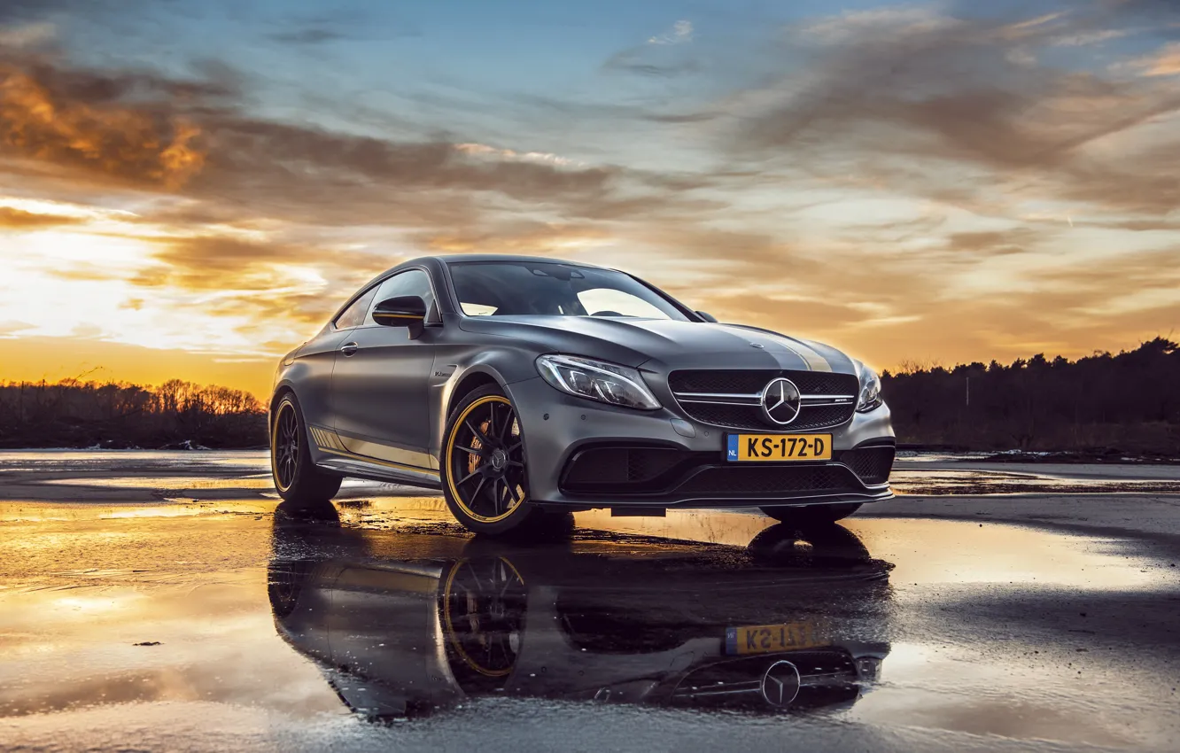 Photo wallpaper Mercedes, AMG, Coupe, C63, Edition 1