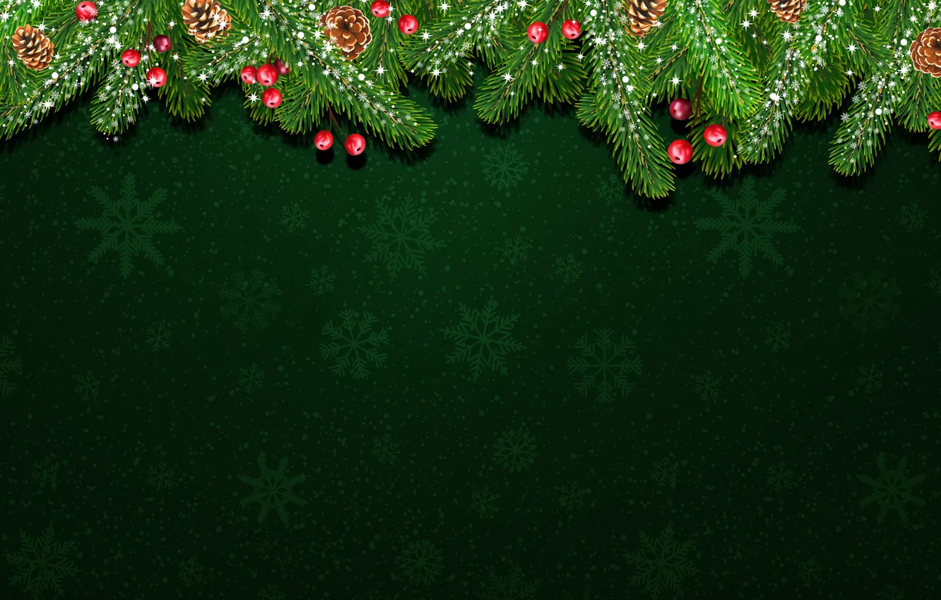 Photo wallpaper Minimalism, Snow, Christmas, Snowflakes, Background, New year, Holiday, Christmas