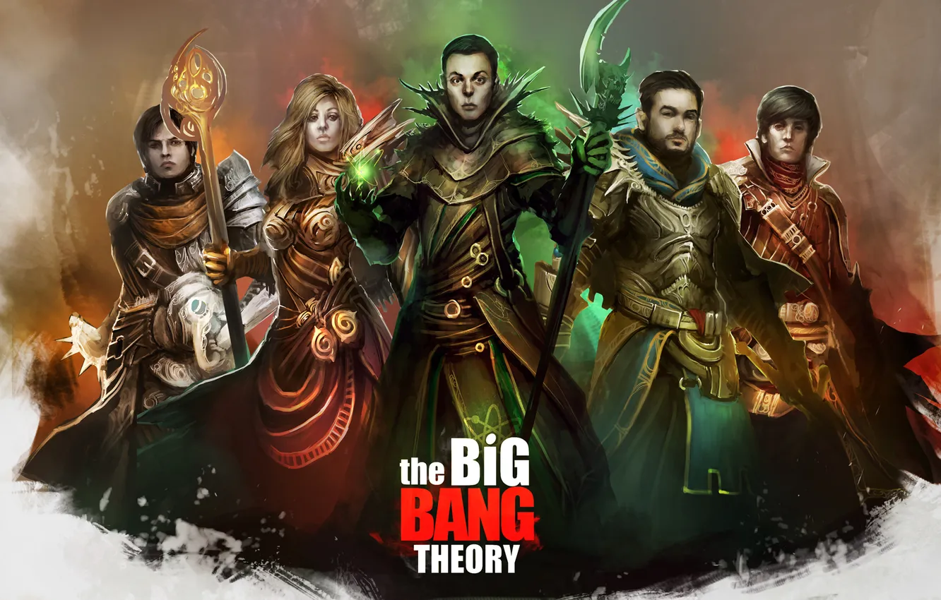 Photo wallpaper the big Bang theory, Kaley Cuoco, JIM PARSONS, The Big Bang Theory, Penny, Kunal Nayyar, …