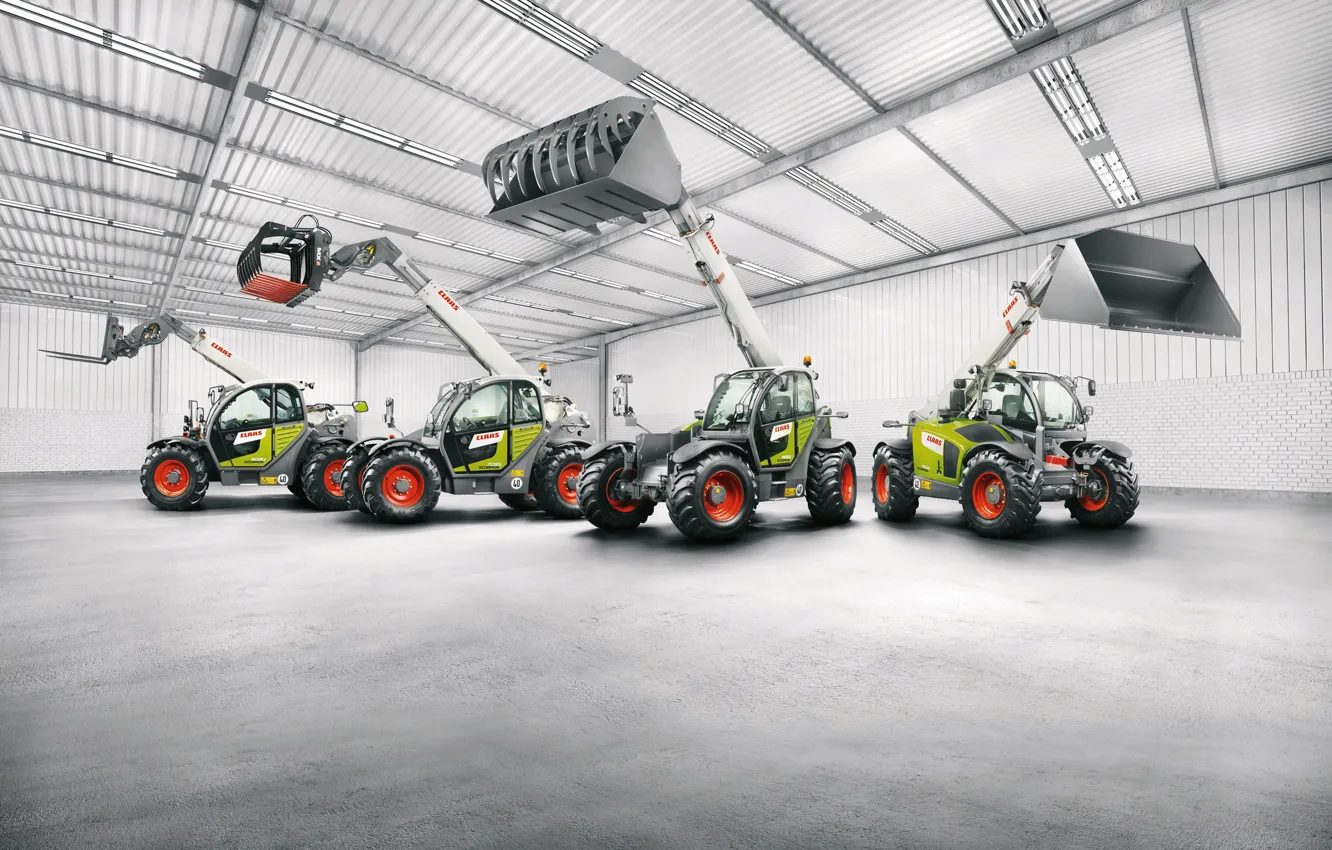 Photo wallpaper the room, loaders, Scorpion, Claas