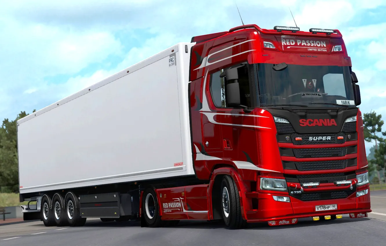 Photo wallpaper the game, Euro Truck Simulator 2, SCS Software