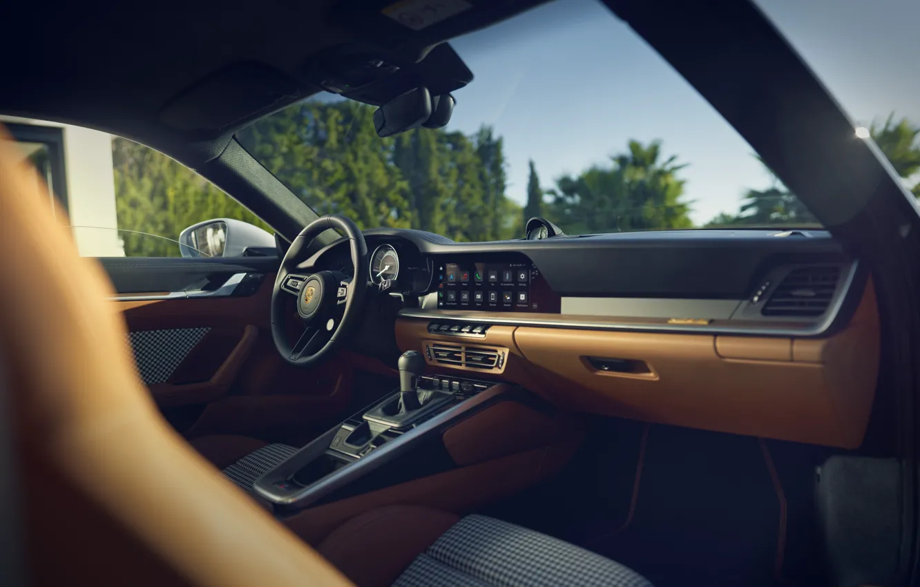 Photo wallpaper 911, Porsche, dashboard, Porsche 911 Sport Classic