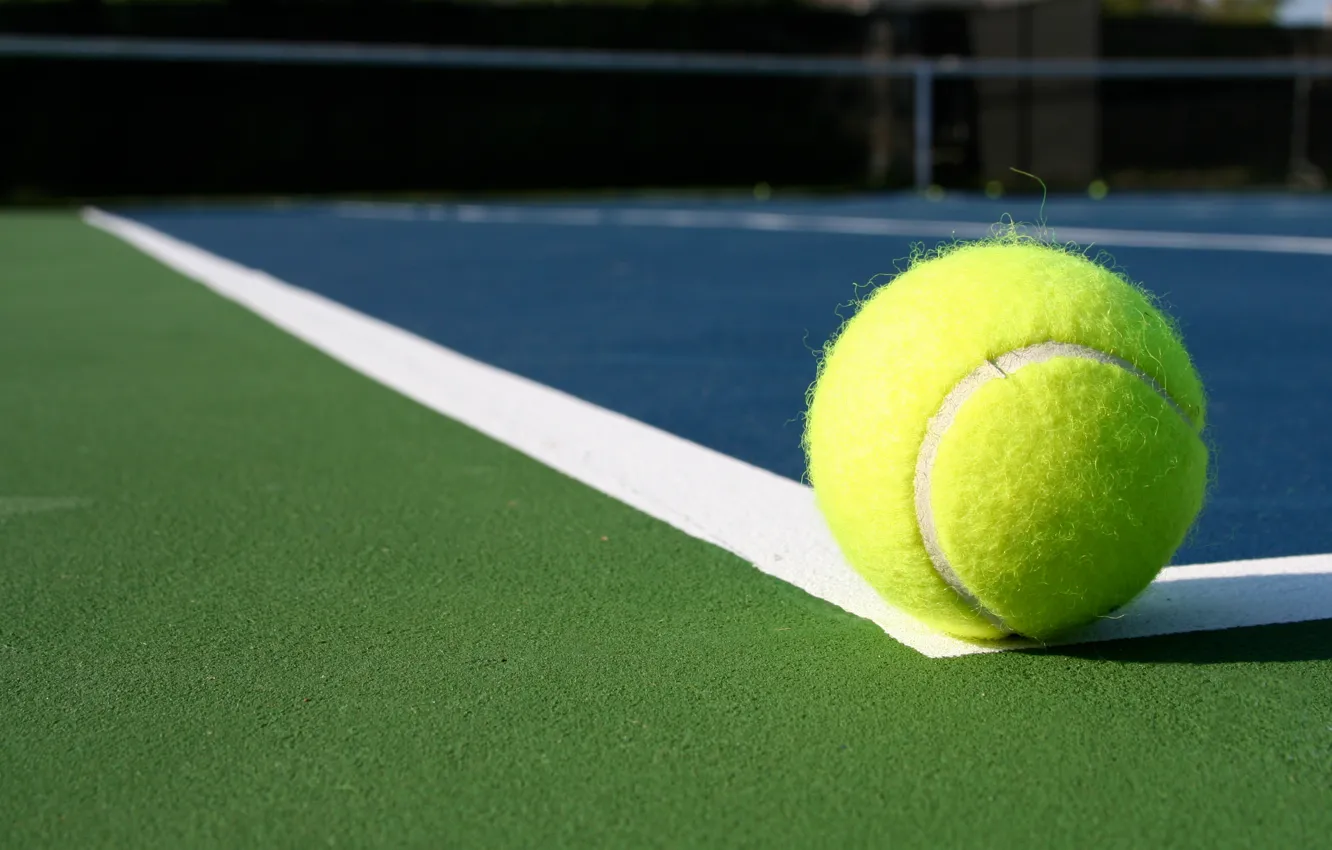 Photo wallpaper line, tennis, ball