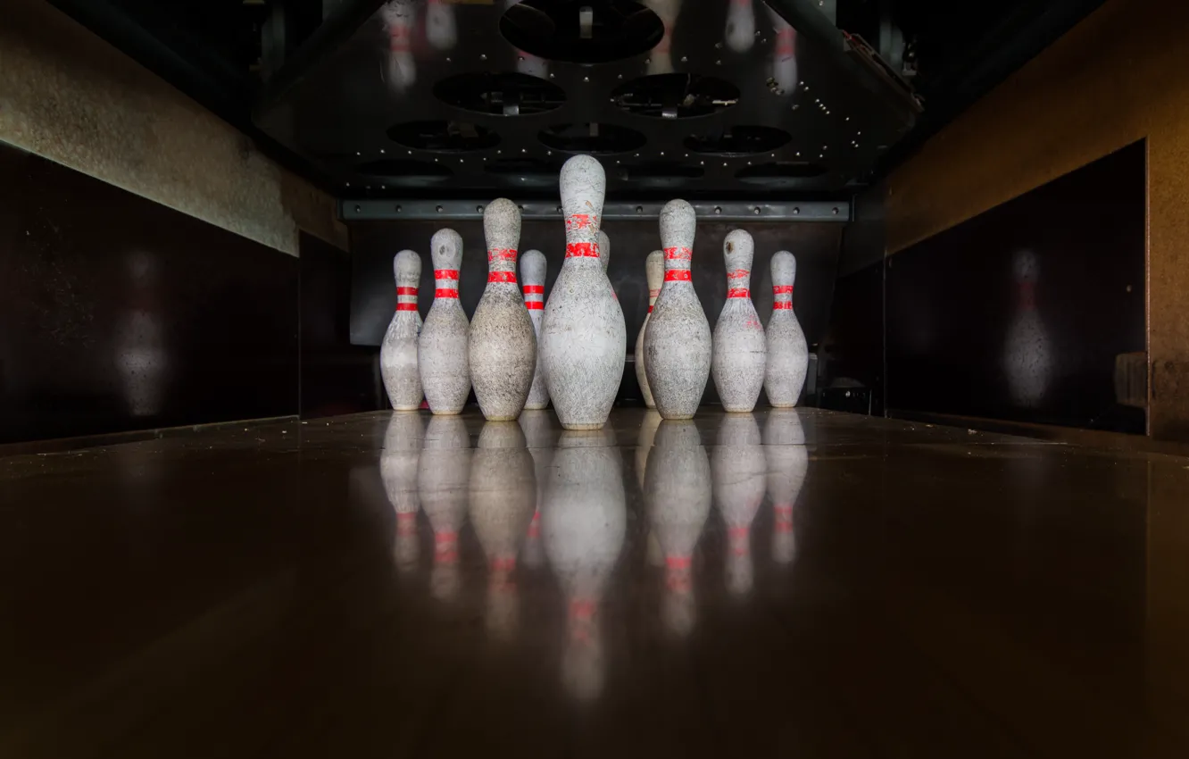 Photo wallpaper sport, skittles, bowling