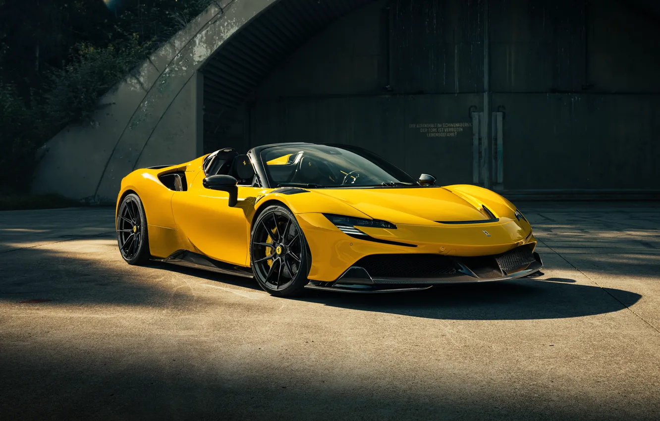 Photo wallpaper Ferrari, Ferrari, spider, hybrid, Spider, Novitec, 2022, SF90