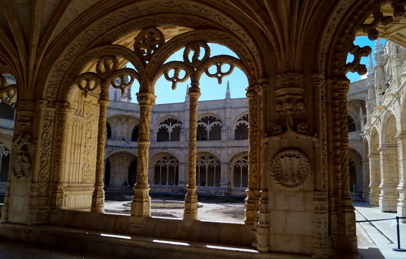 Photo wallpaper temple, Portugal, architecture, Lisbon, stucco