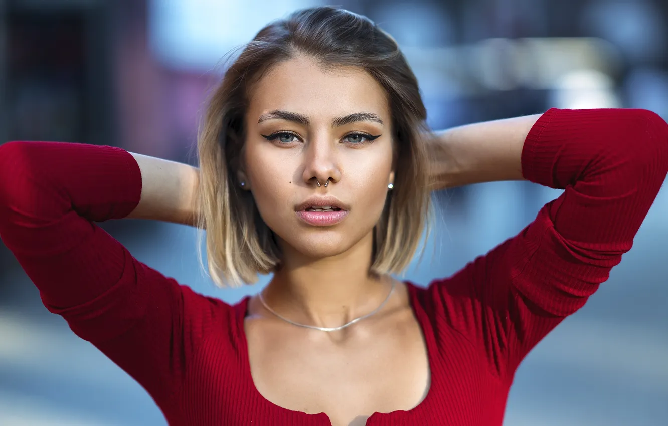 Photo wallpaper girl, face, sexy, Wallpaper, sweetheart, model, bright, portrait