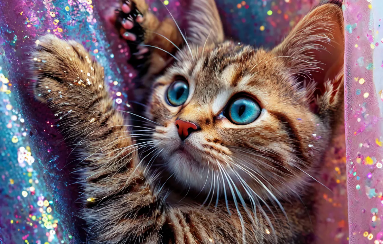 Photo wallpaper cat, cat, kitty