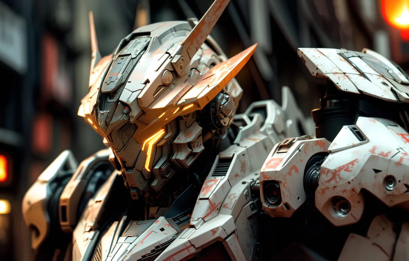 Photo wallpaper white, model, robot, transformer