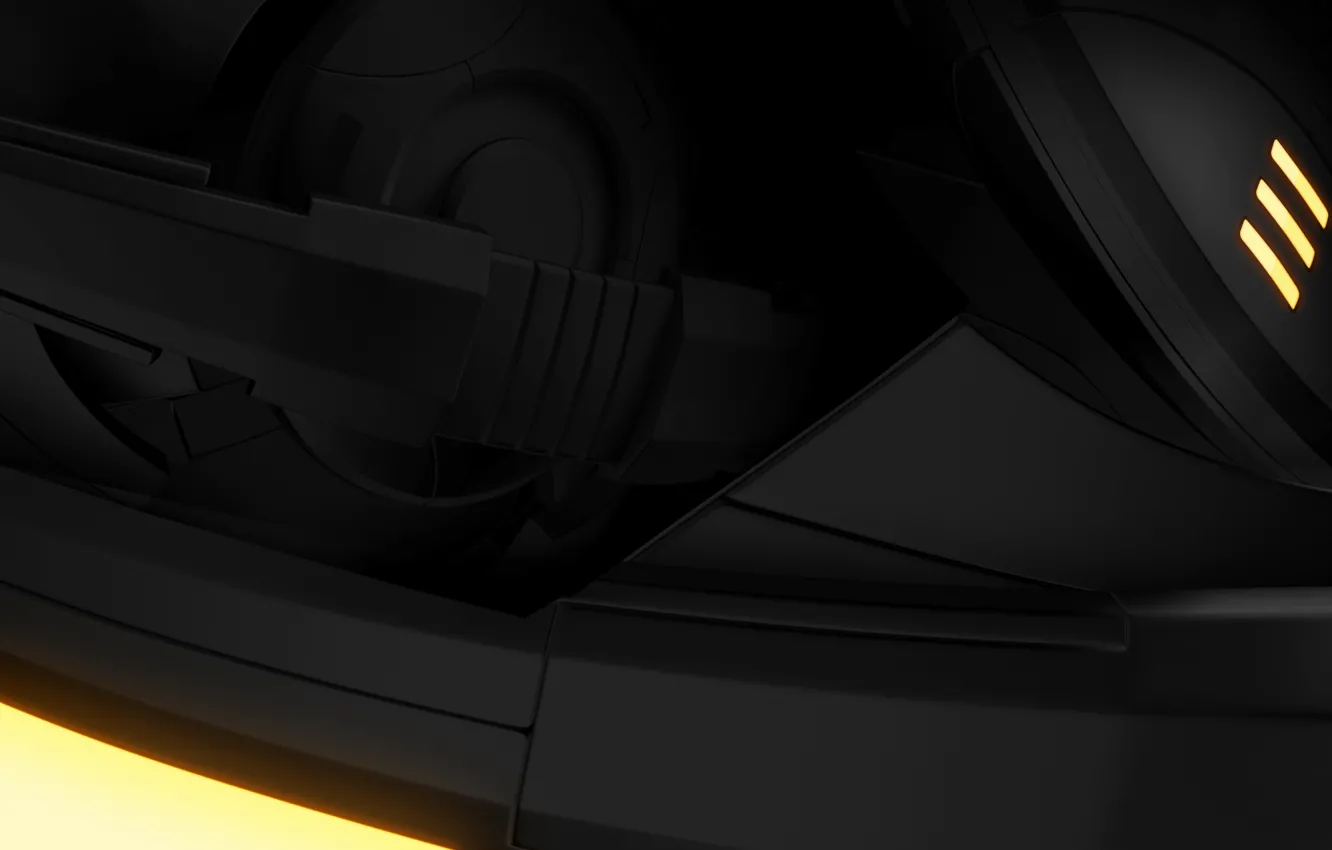 Photo wallpaper machine, yellow, dark matter