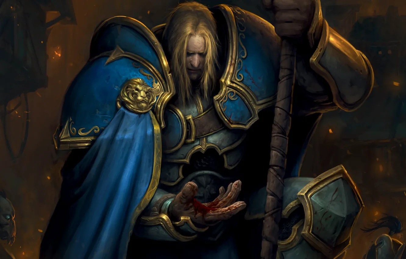 Photo wallpaper paladin, Warcraft 3, Arthas Menethil