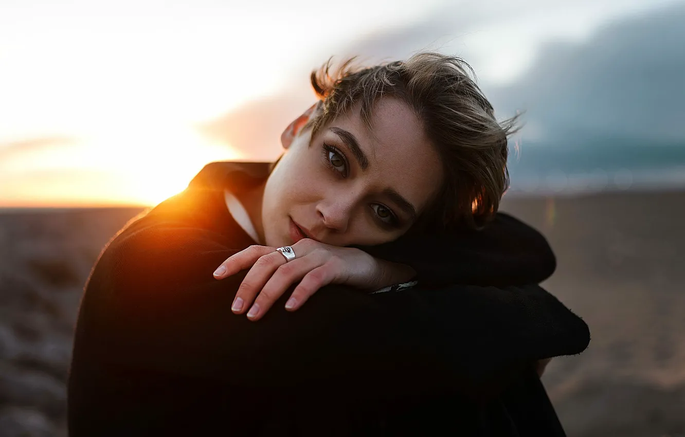 Photo wallpaper brown-eyed, Valeria, Aleks Five