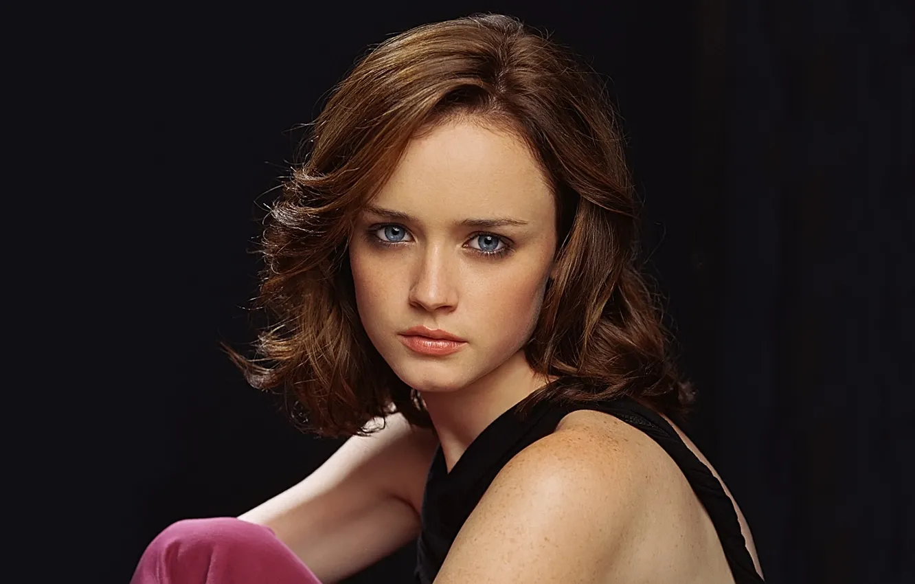Photo wallpaper eyes, hair, actress, Alexis Bledel, Alexis Bledel