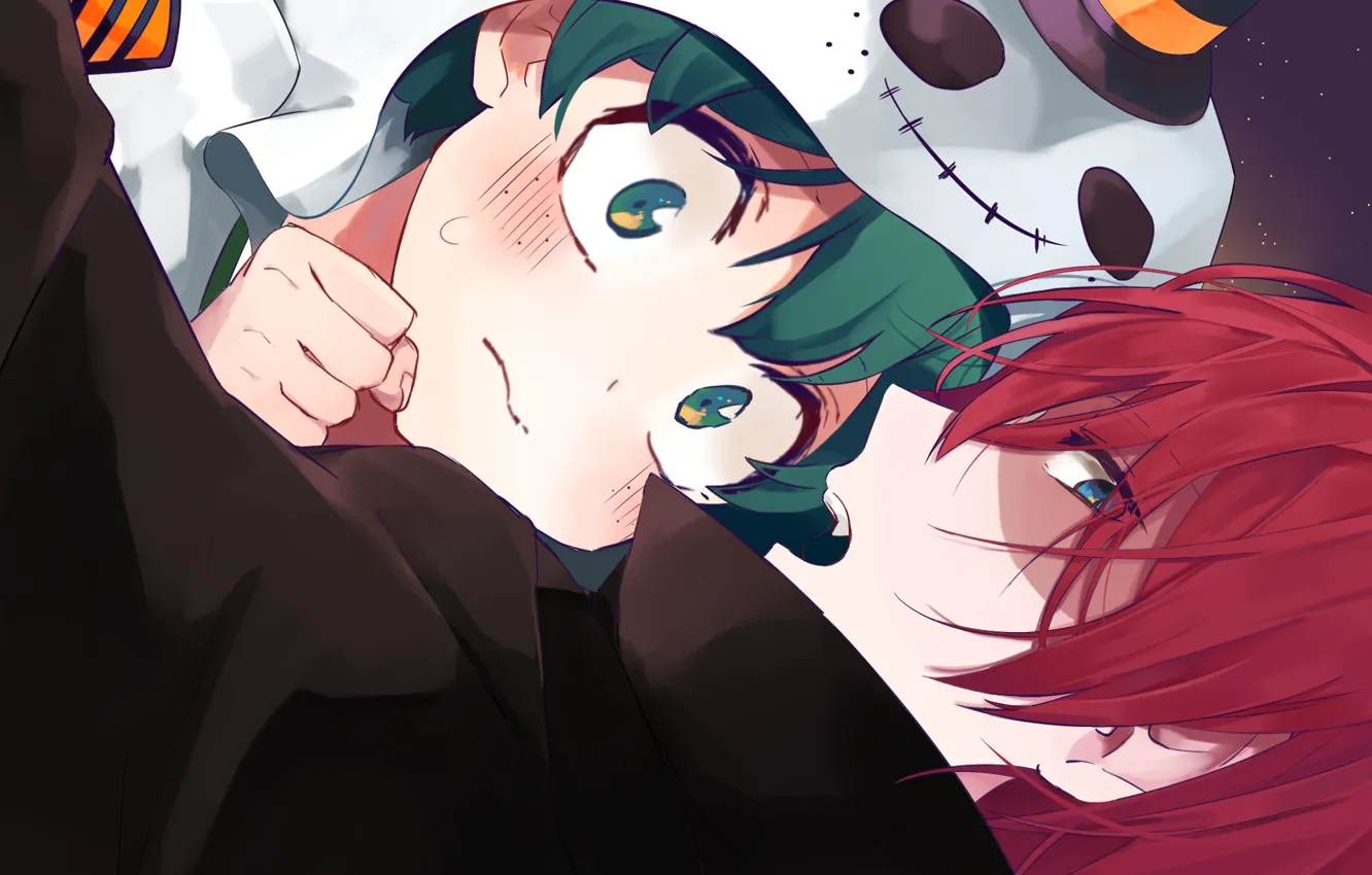 Photo wallpaper Boku no Hero Academy, Todoroki Shouto, My Hero Academia, Izuku Midoriya, TodoDeku, Artist Request