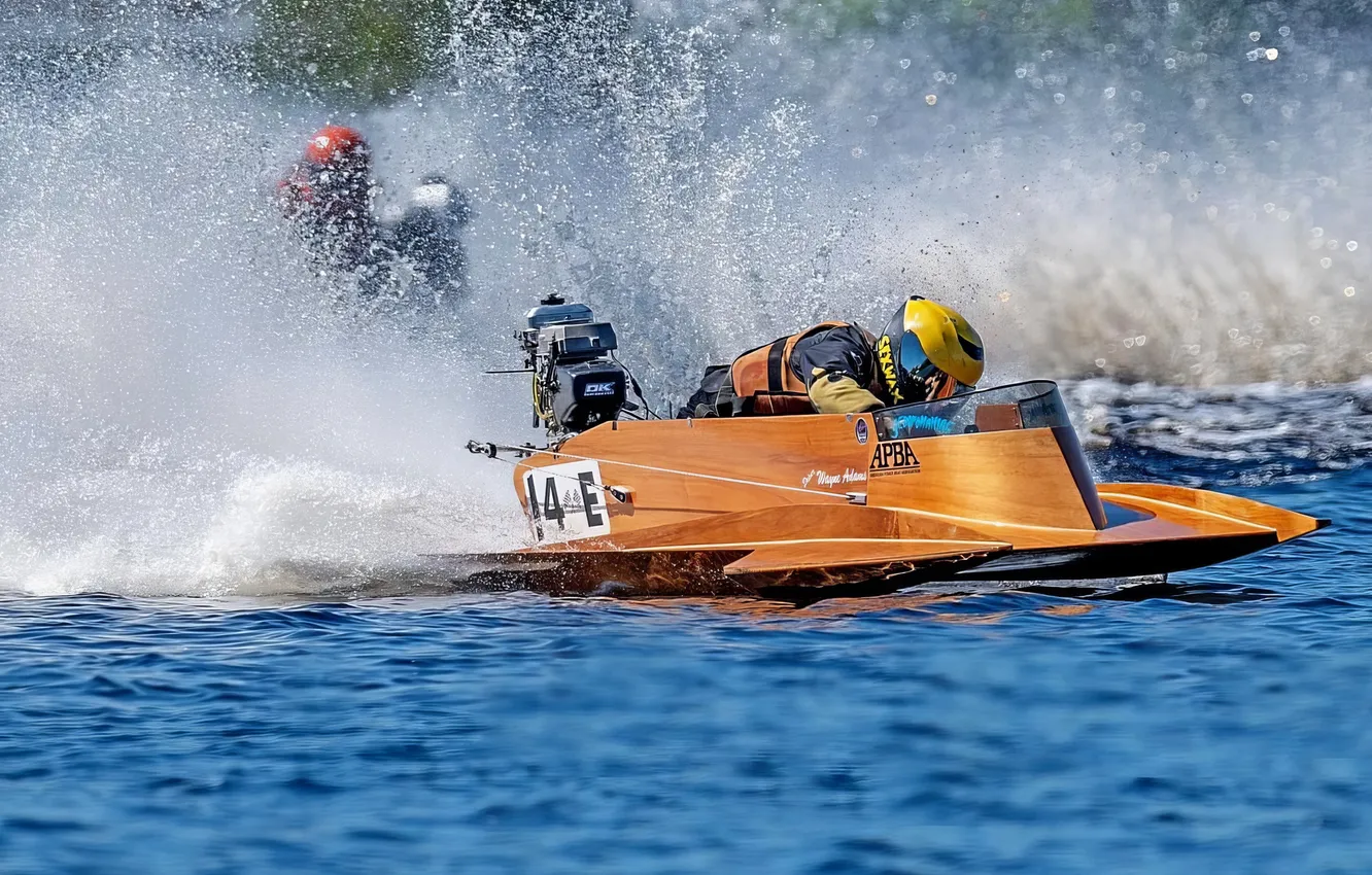 Photo wallpaper race, boat, speed