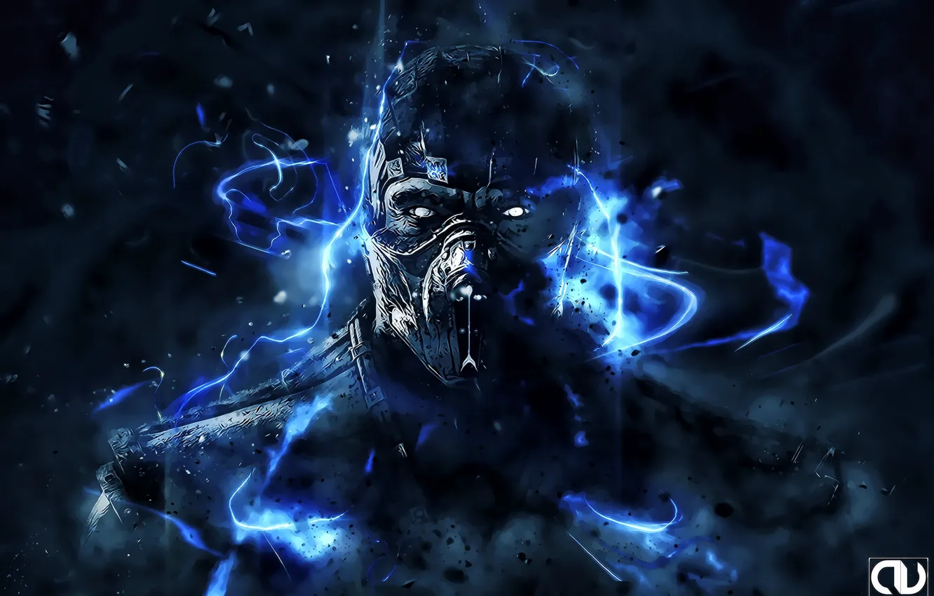 Photo wallpaper art, Mortal Kombat, Sub-Zero, Subzero, Andrey VEL Kustarev, by Andrey VEL, Andrey VEL, by Andrey …