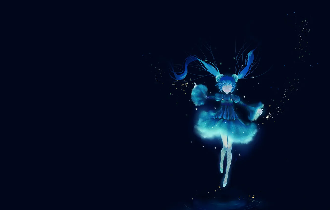 Photo wallpaper magic, art, girl, vocaloid, hatsune miku, Vocaloid