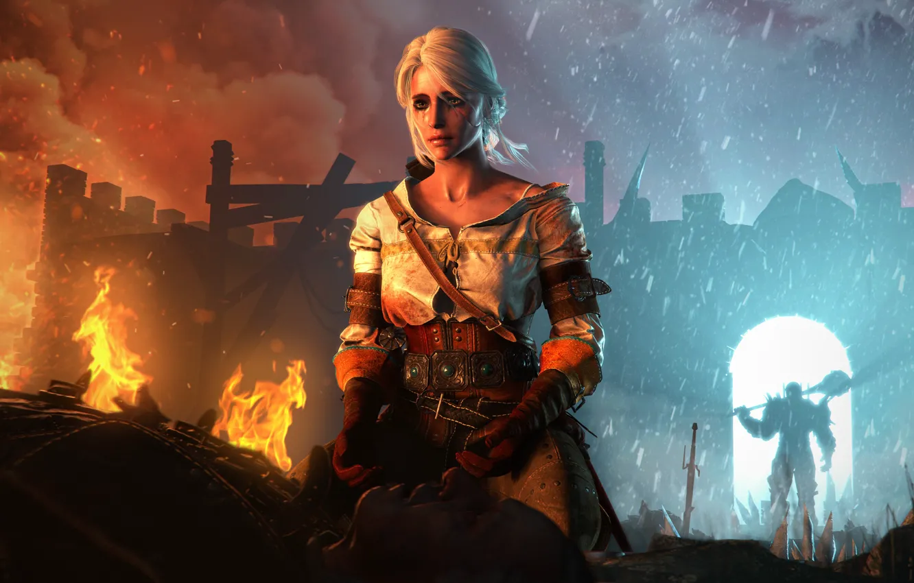 Photo wallpaper CD Projekt RED, Wild Hunt, witcher 3, Cirilla Fiona Elen Riannon, Ciri, Cirilla