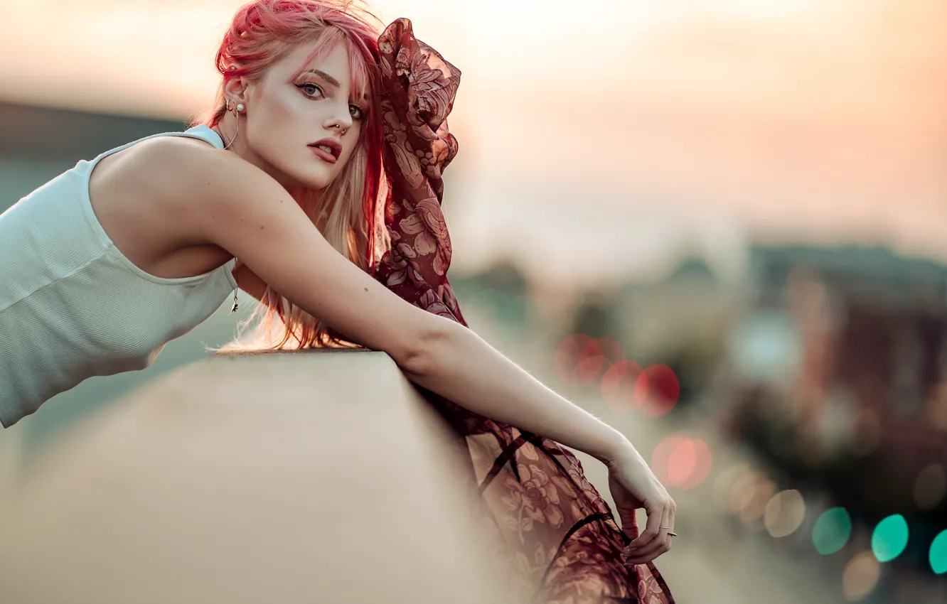 Photo wallpaper look, girl, portrait