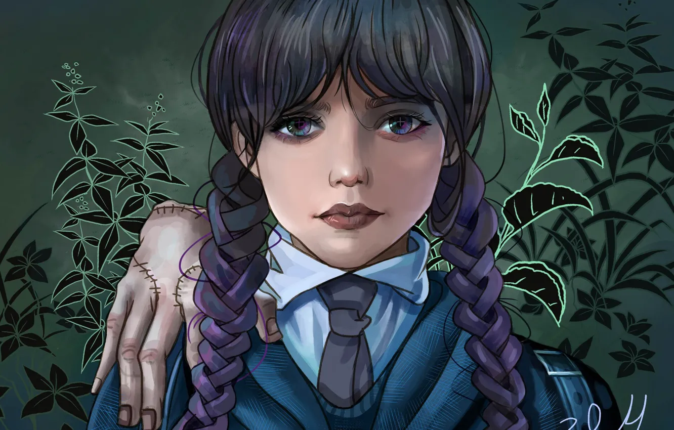 Photo wallpaper look, girl, fantasy, art, detective, crime, Comedy, TV series