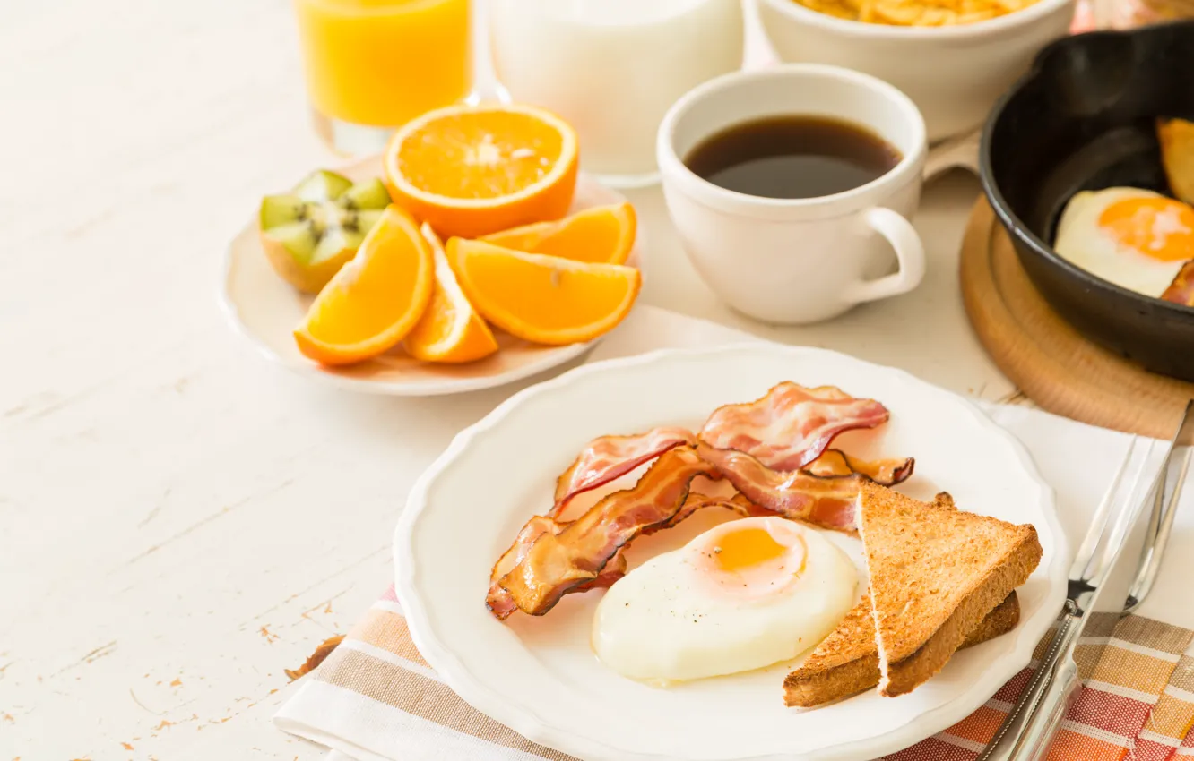 Photo wallpaper coffee, food, Breakfast, juice, breakfast
