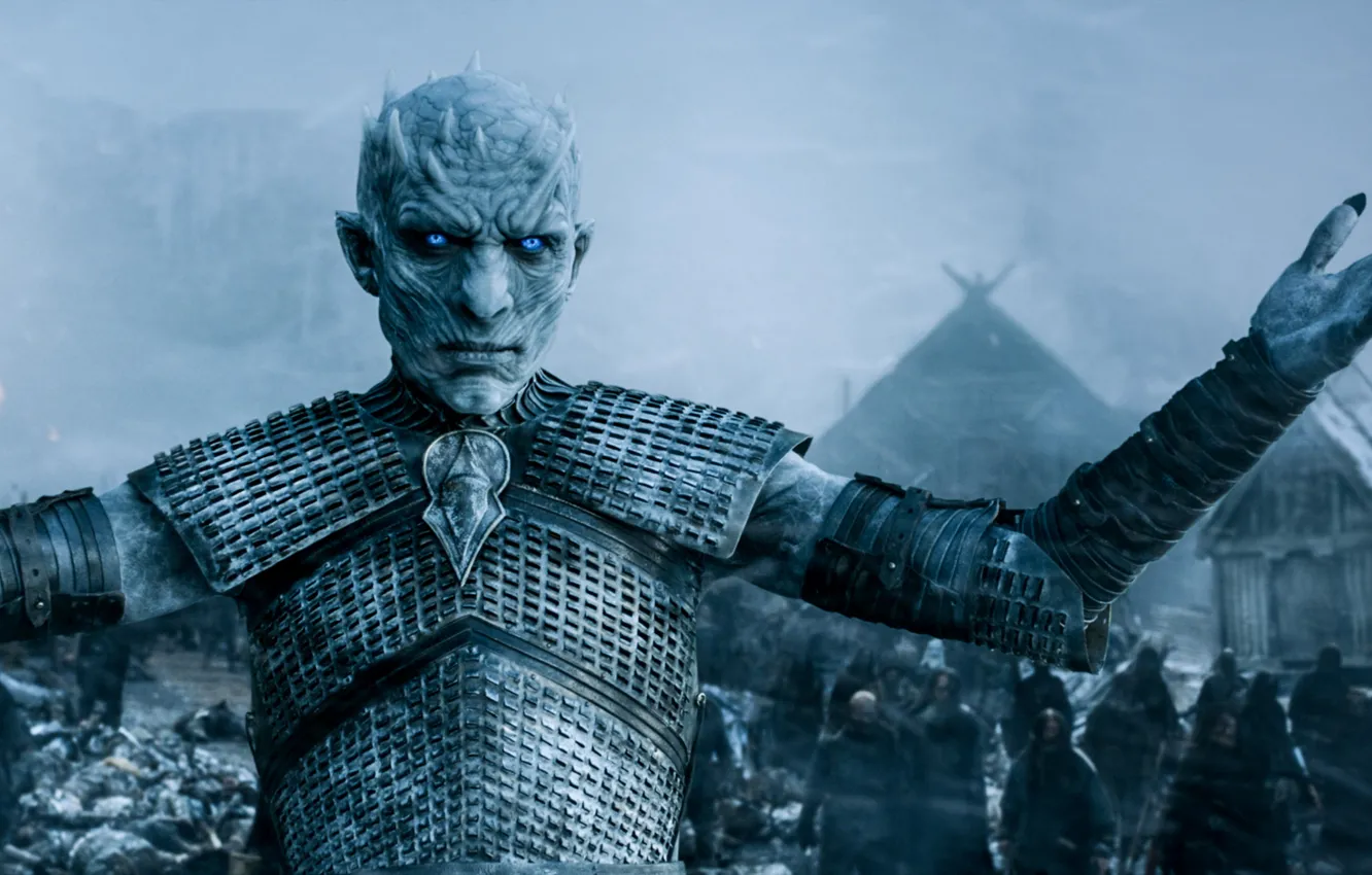 Photo wallpaper Game of Thrones, Game of thrones, King Of The Night, the white walkers