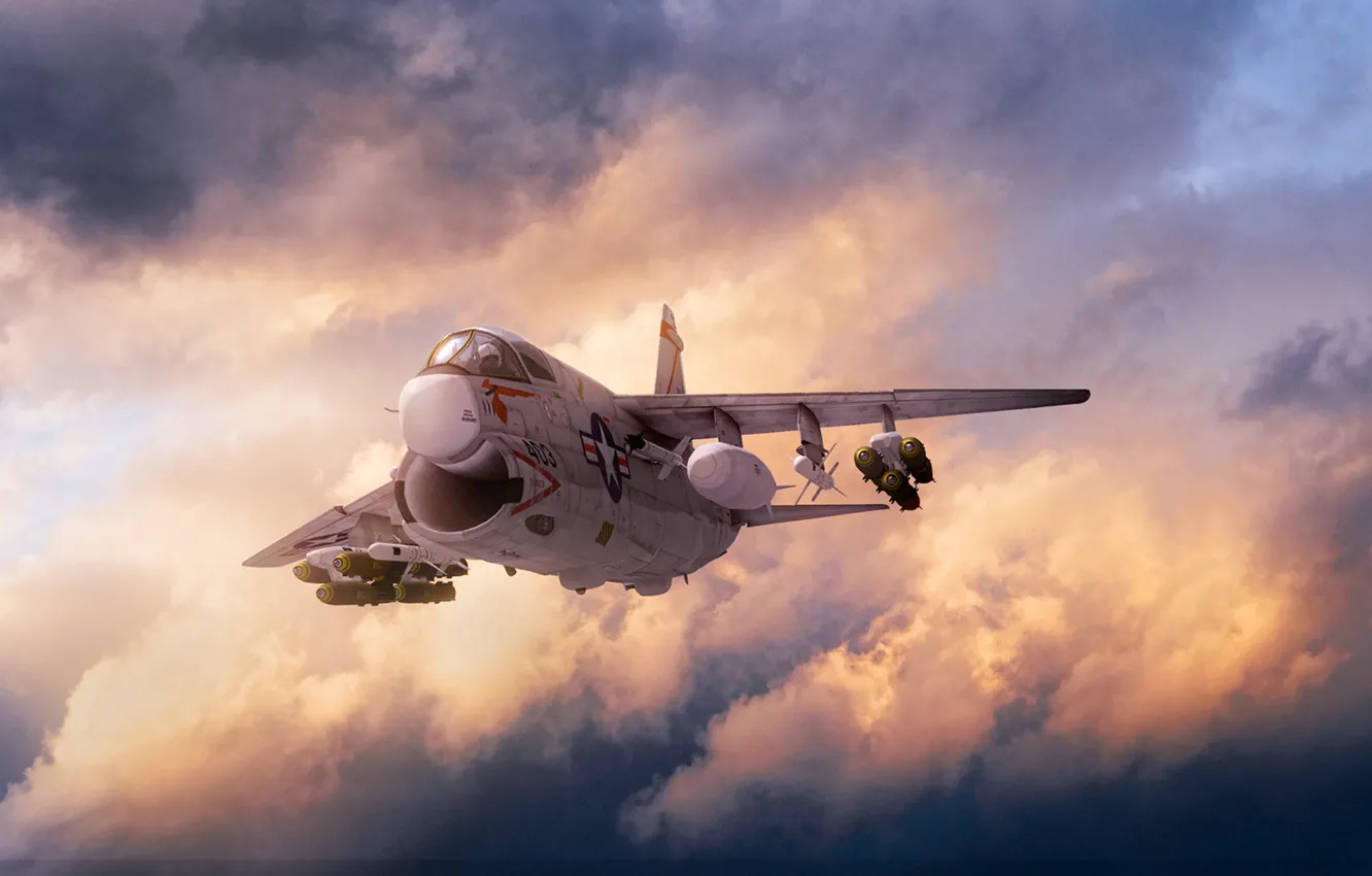 Photo wallpaper the sky, bomber, SLUF