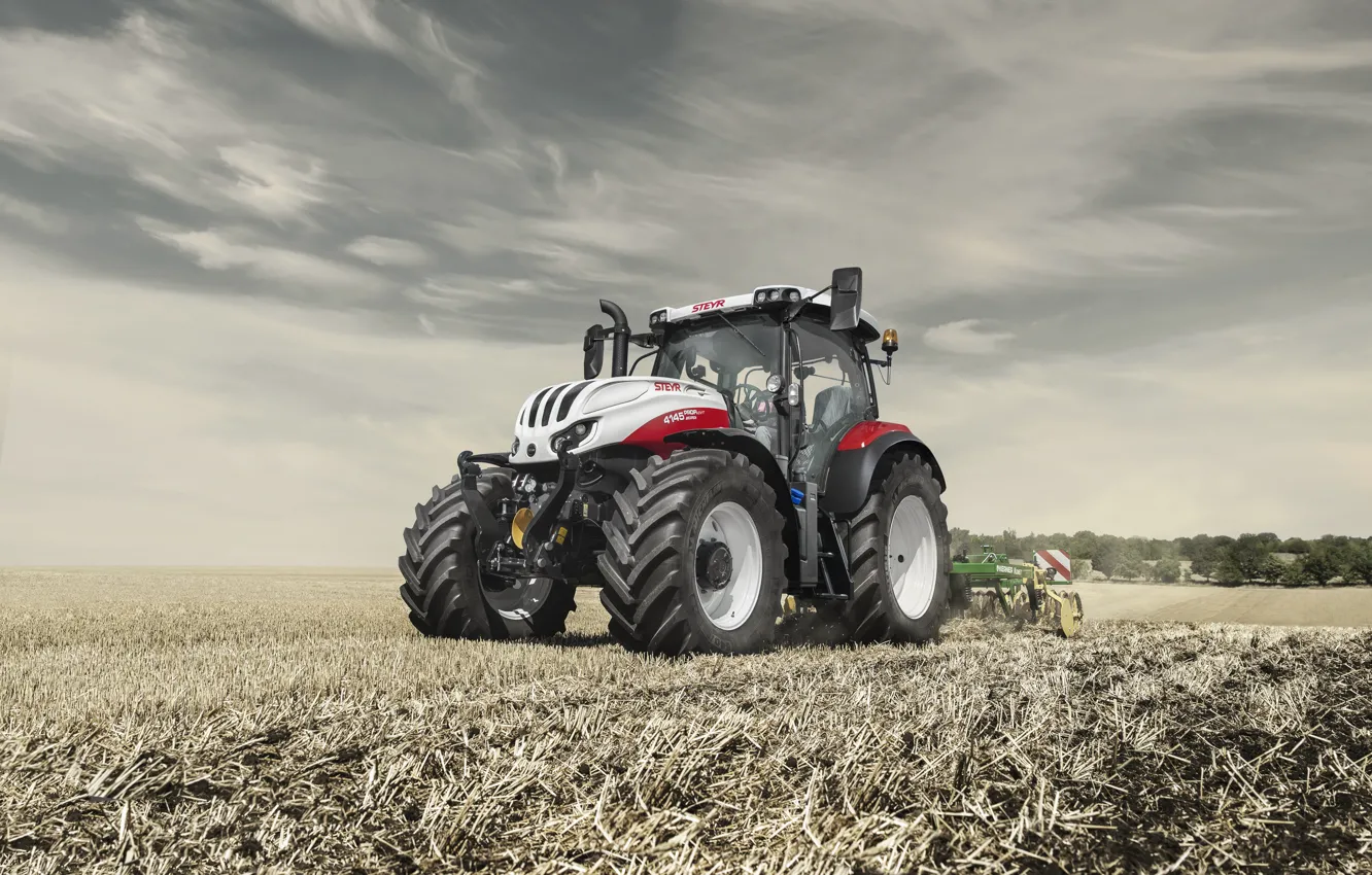 Photo wallpaper tractor, Steyr, agriculture, 4145 profi cvt