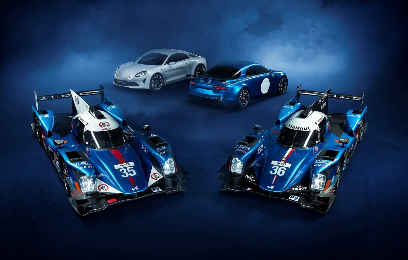 Photo wallpaper background, supercar, Nissan, Nissan, Alpine, LMP, A460