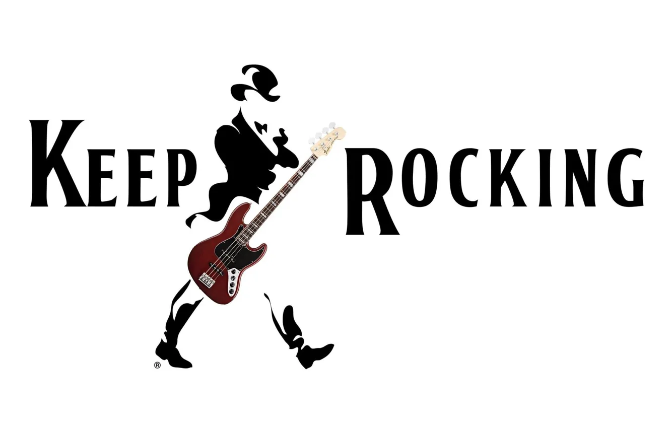 Photo wallpaper white, text, background, the inscription, black, guitar, bass, minimalism