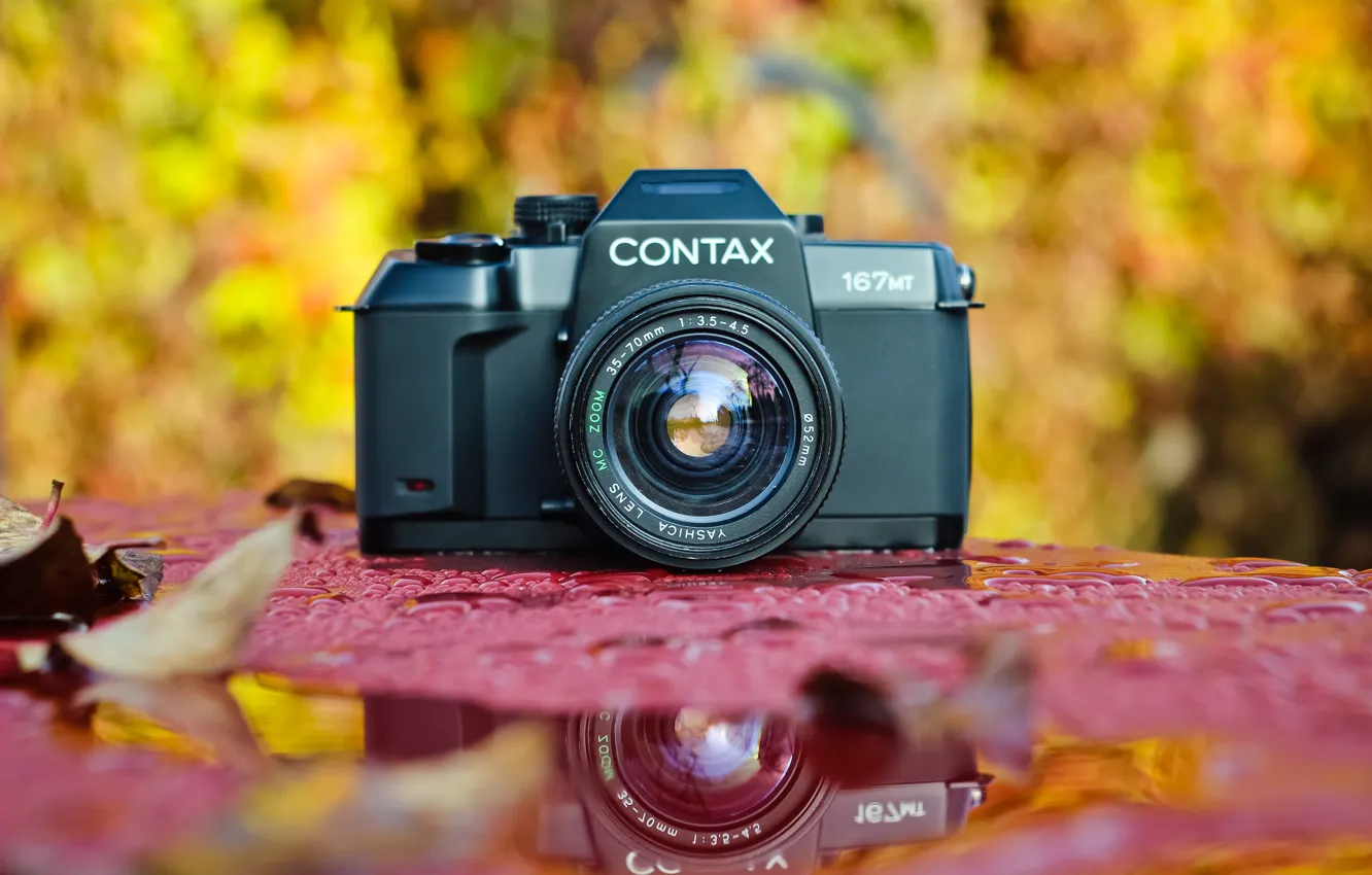 Photo wallpaper Japan, camera, bokeh, Contax, camera Contax