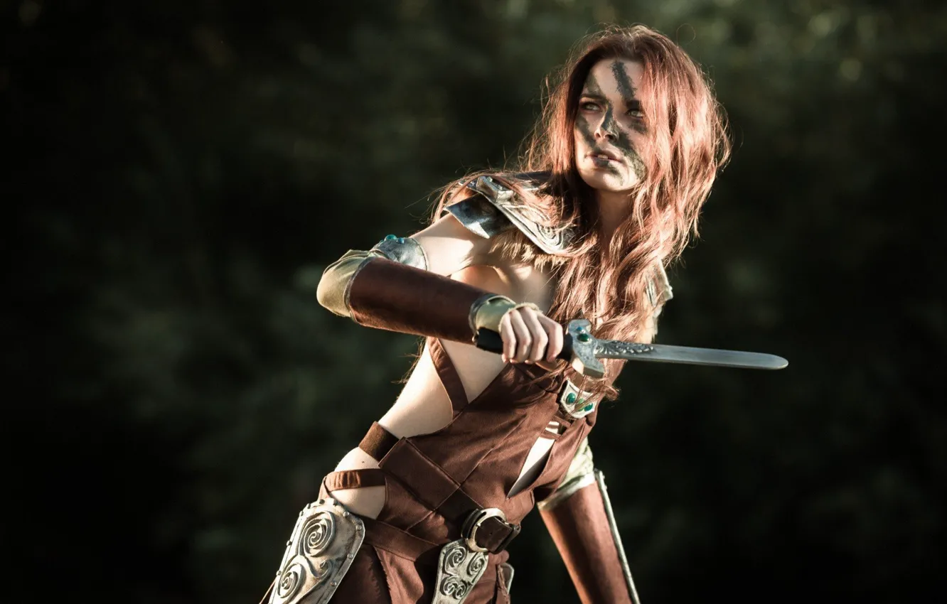 Photo wallpaper dagger, warrior, hunter, cosplay, Women, The Elder Scrolls V: Skyrim, Cosplay, Eila
