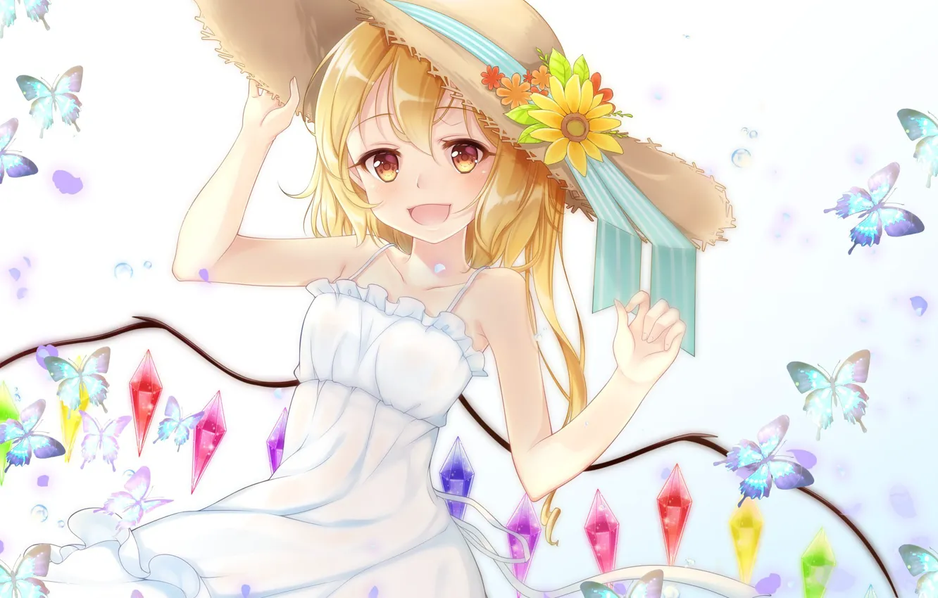 Photo wallpaper hat, girl, touhou, Touhou