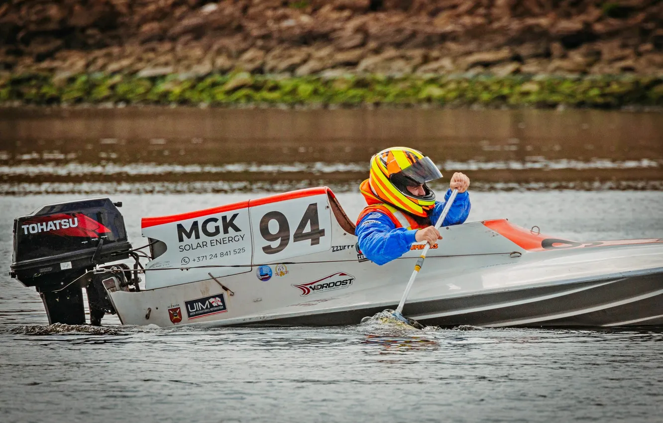 Photo wallpaper race, boat, speed
