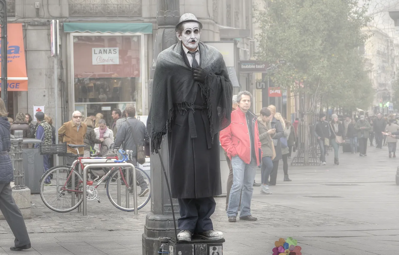 Photo wallpaper street, people, MIM