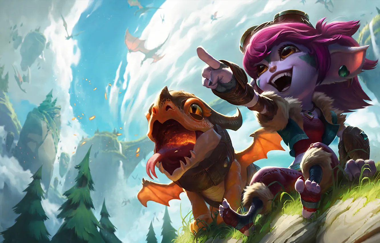 Photo wallpaper being, girl, League of Legends, tristana, League Of Legends