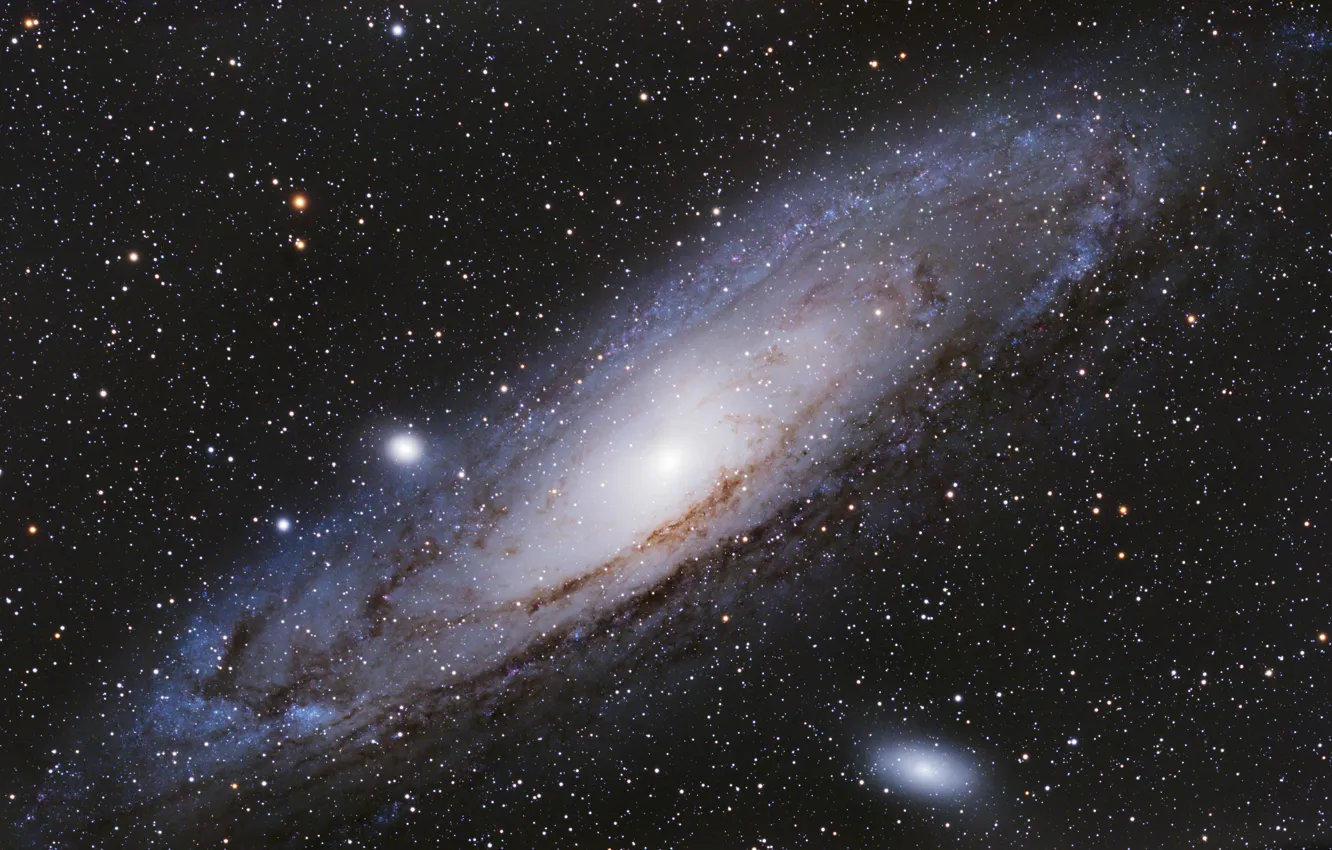 Photo wallpaper stars, Andromeda Galaxy, M31, the Andromeda galaxy