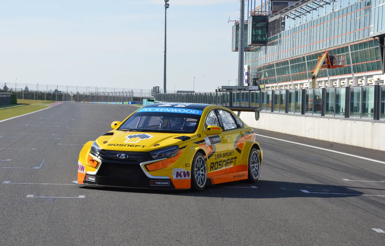 Photo wallpaper sport, Lada, Lada, WTCC, 2015, Vesta, Vesta