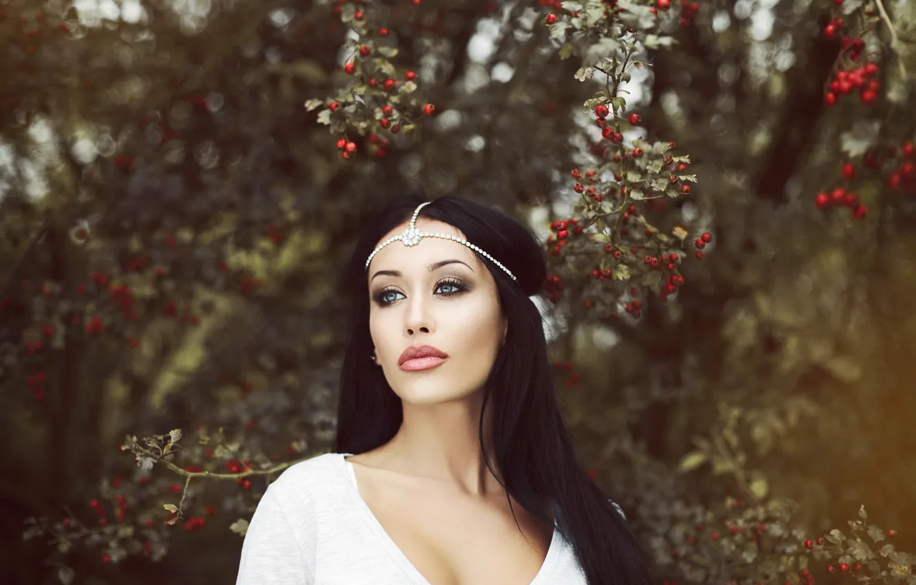 Photo wallpaper look, girl, background