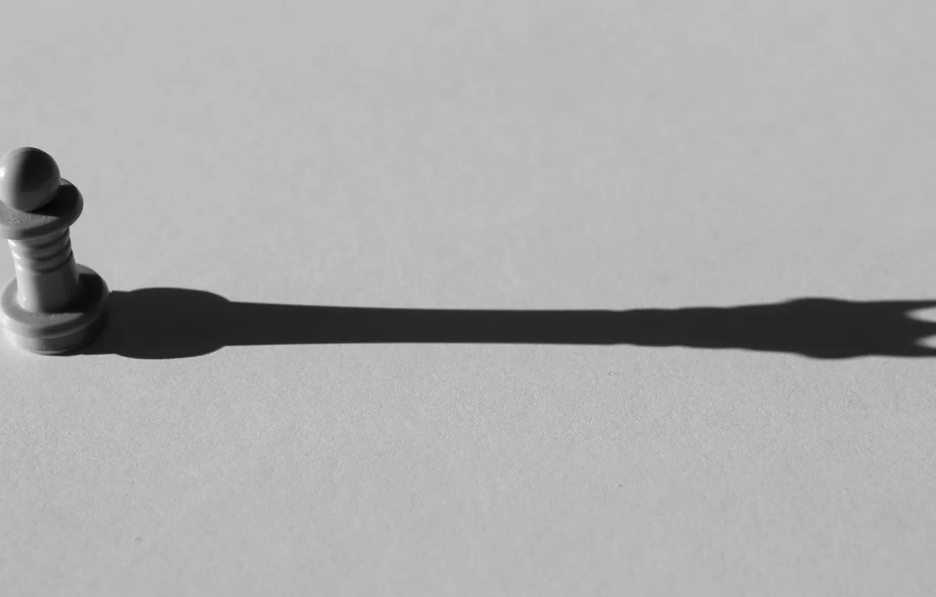 Photo wallpaper shadow, figure, pawn, Queen