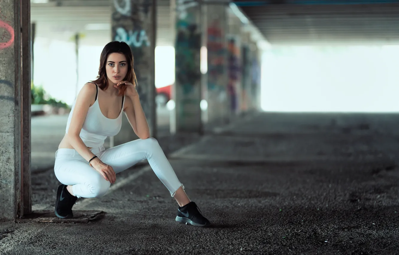 Photo wallpaper look, pose, model, Serena