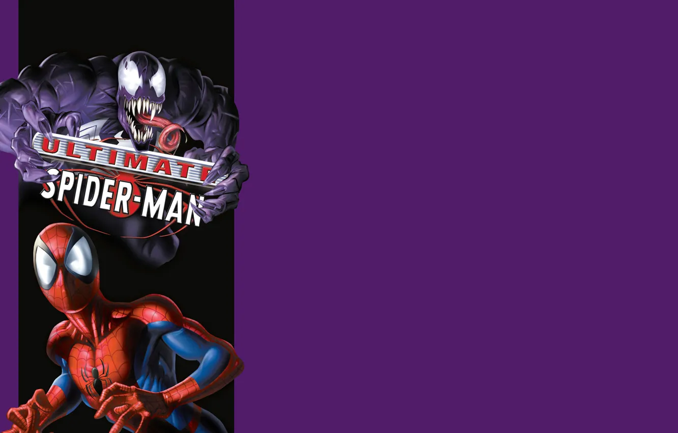 Photo wallpaper comic, Spider-man, Marvel Comics, Spider-Man, Venom, Venom, Peter Parker, Peter Parker
