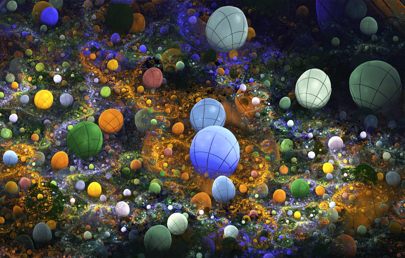 Photo wallpaper sea, light, color, egg, ball, the bottom, pebbles