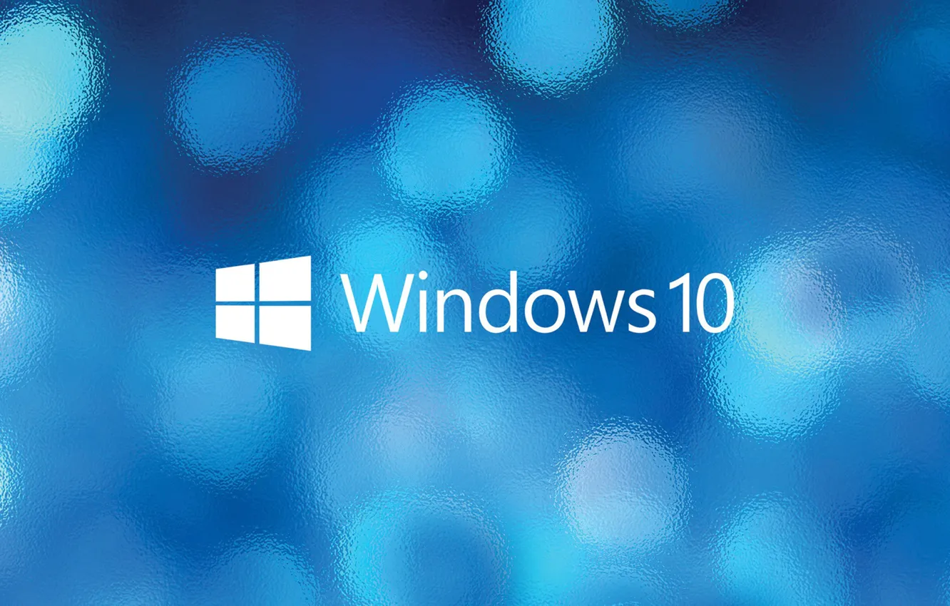Photo wallpaper glass, windows, Windows 10