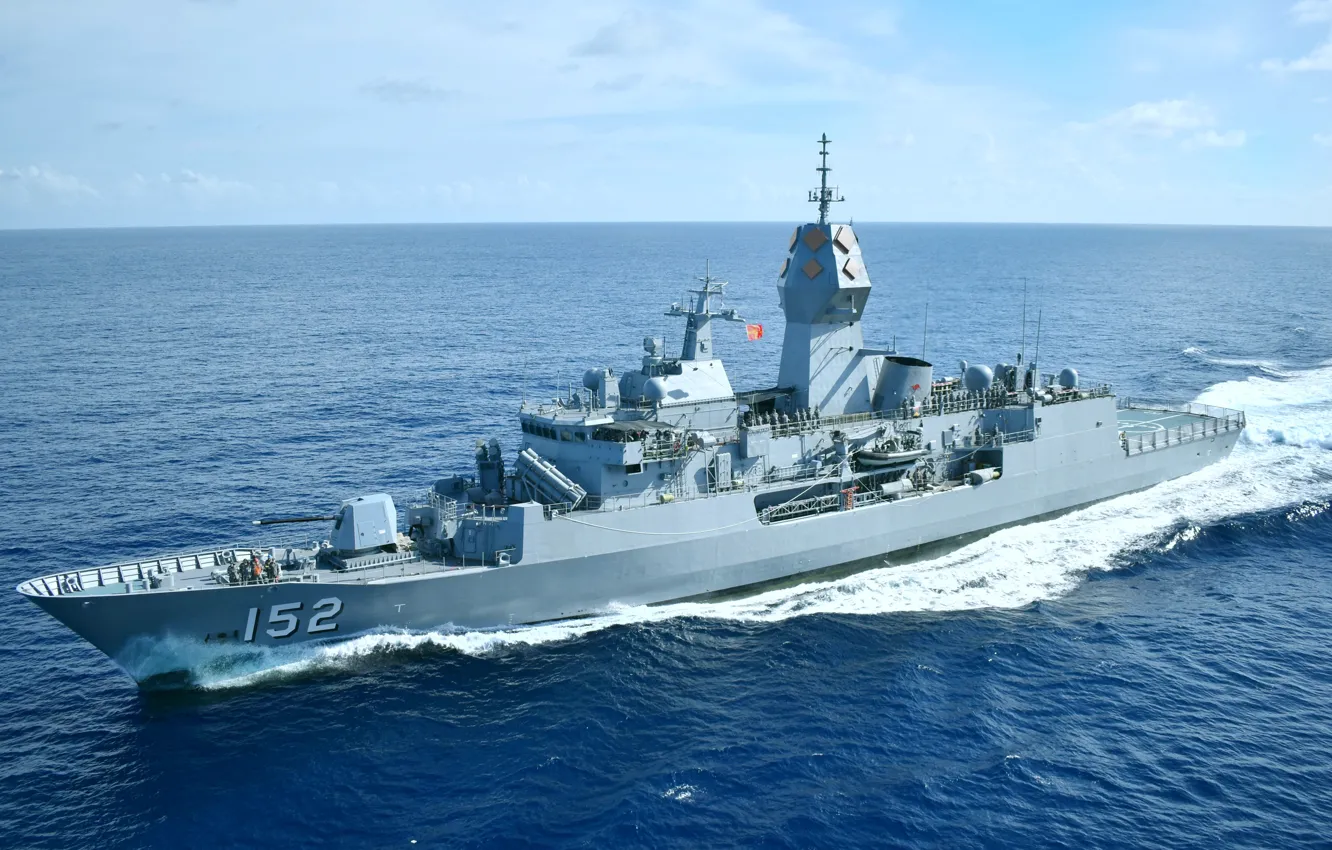 Photo wallpaper Australia, frigate, HMAS Warra Munga