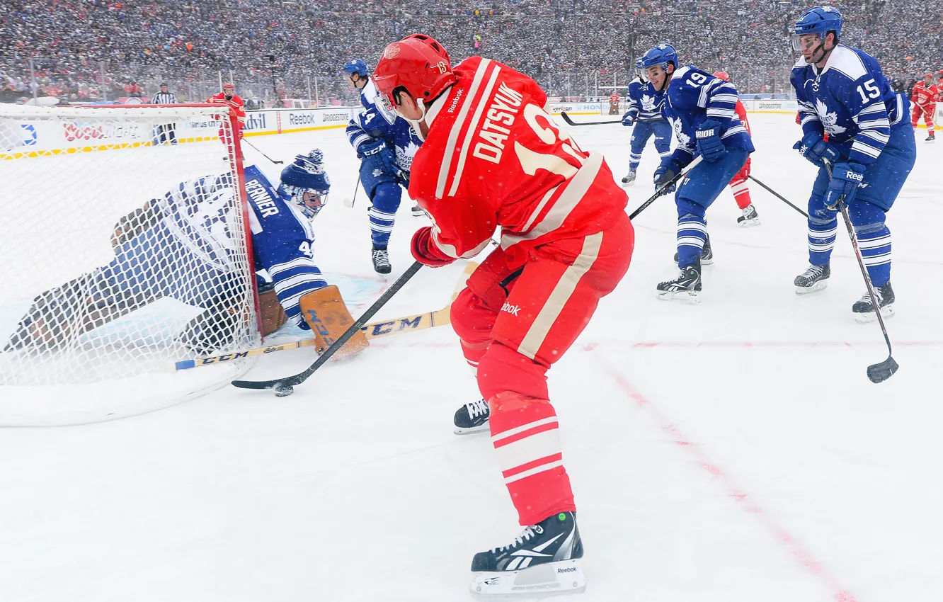 Photo wallpaper The game, Sport, Ice, Toronto, Ice, Detroit, NHL, NHL