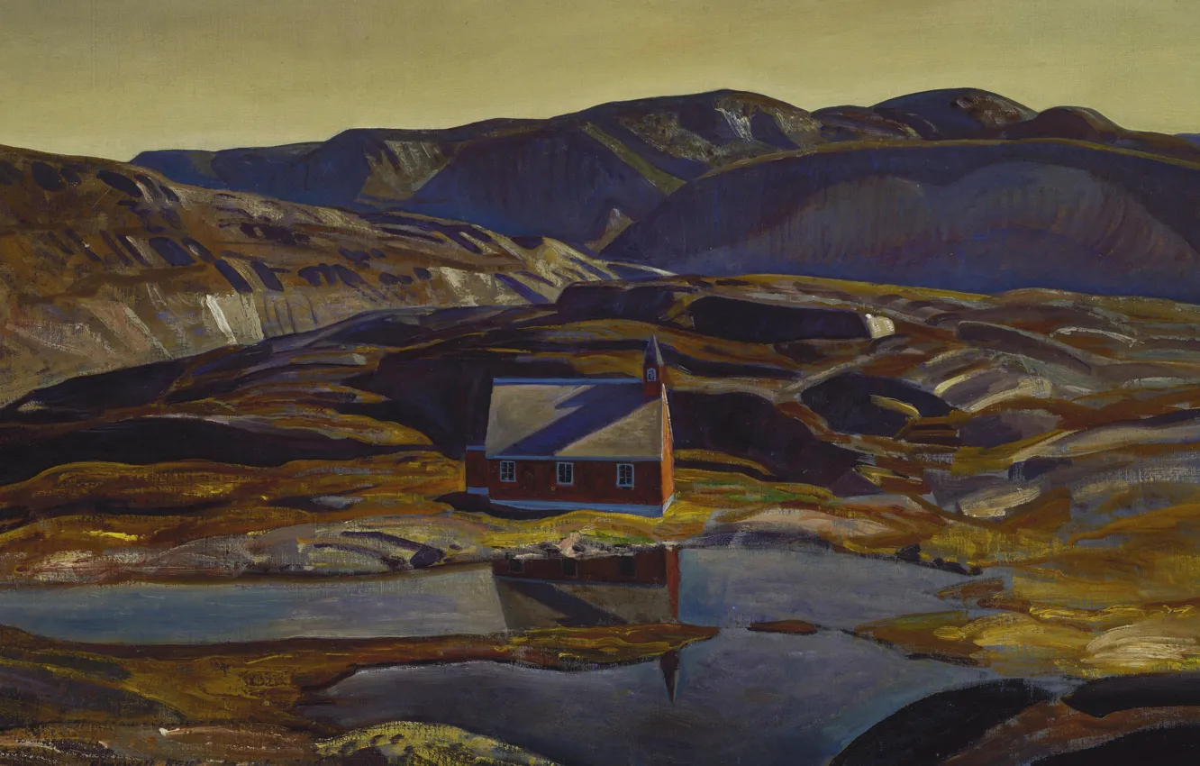 Photo wallpaper landscape, picture, Rockwell Kent, Rockwell Kent, Summer. Greenland
